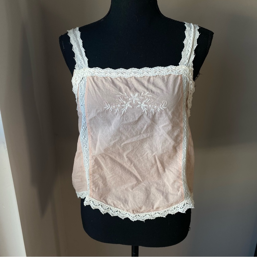 Intimately Free People S/P light pink cotton cottagecore top